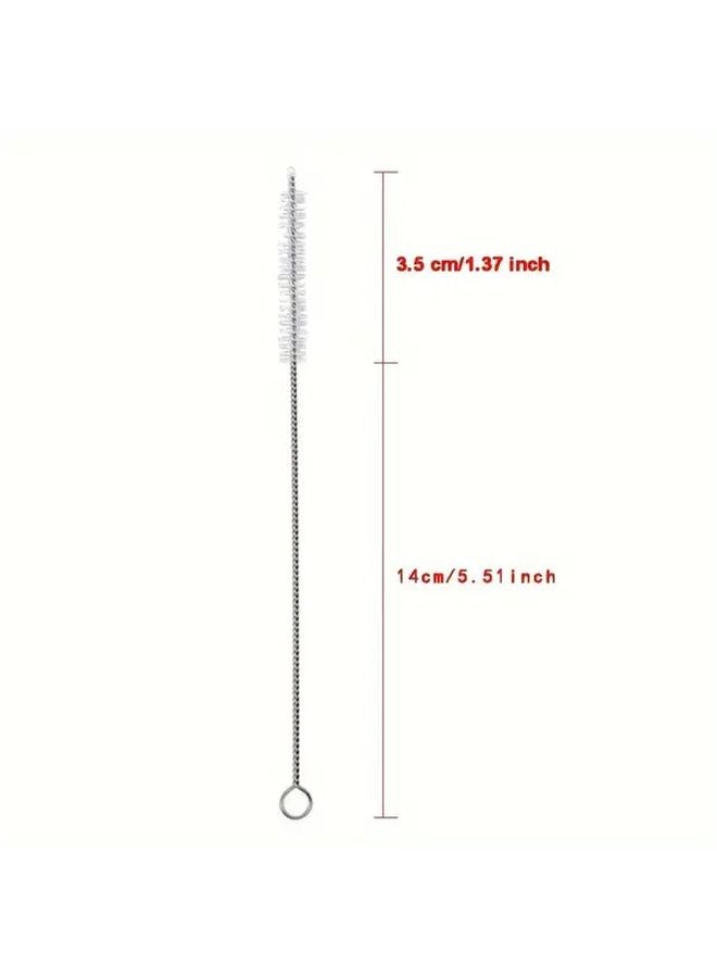 10pcs Bendable Stainless Steel Straw And Bottle Cleaning Brushes With Long Handle - Image 4